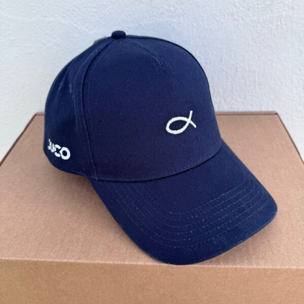 juco.es Gorra Casual Azul Juco - Alta Calidad con Bordado de Pez