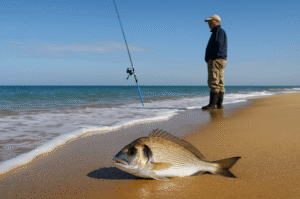 Cómo Pescar Doradas desde la Playa Cañas, Cebos y Trucos