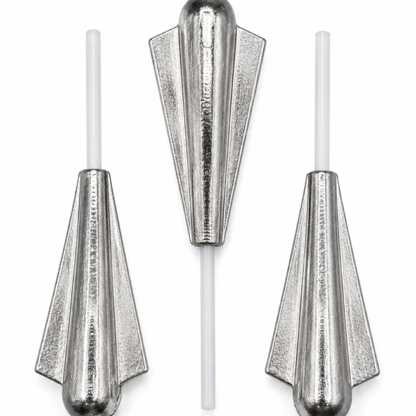 Plomo con ala y tubo de PVC 125gr