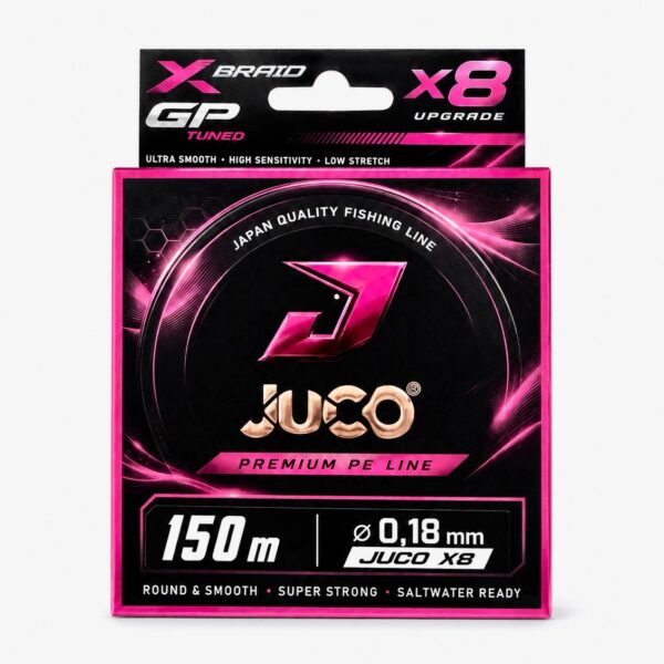 Trenzado JUCO ROSA X8 0,18 mm – 150 m