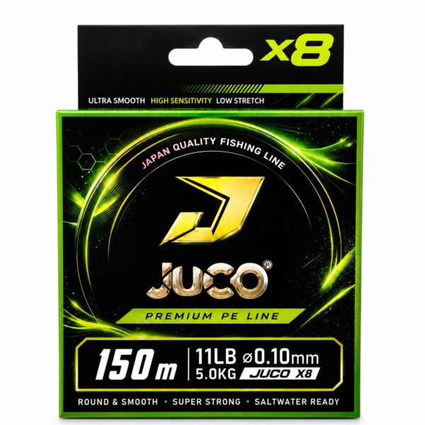 Trenzado JUCO Verde X8 0,10 mm – 150 m