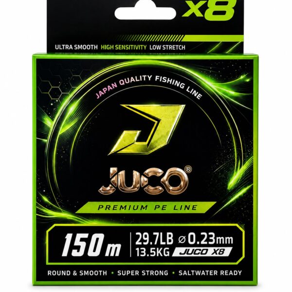 Trenzado JUCO Verde X8 0,23 mm – 150 m