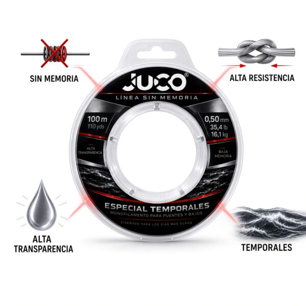 Línea JUCO Especial Temporales 100 m