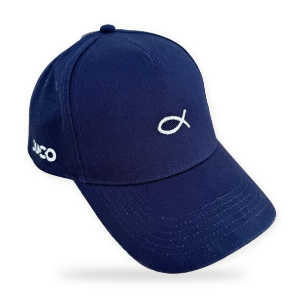 Gorra Casual Azul JUCO – Bordado de Pez