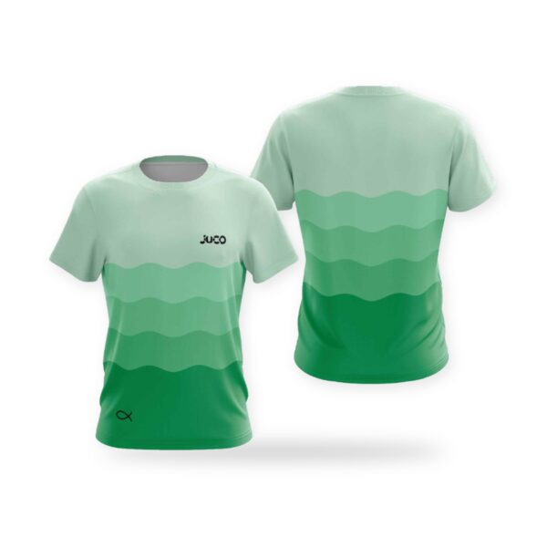 Camiseta Deportiva JUCO «Olas de Verano» – Poliéster Transpirable